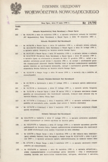 Dziennik Urzędowy Województwa Nowosądeckiego. 1990, nr 19 (23 maja)