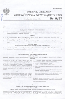 Dziennik Urzędowy Województwa Nowosądeckiego. 1997, nr 9 (26 lutego)