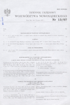 Dziennik Urzędowy Województwa Nowosądeckiego. 1997, nr 13 (28 marca)