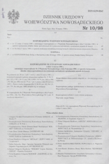Dziennik Urzędowy Województwa Nowosądeckiego. 1998, nr 10 (19 marca)