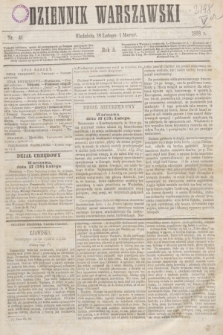 Dziennik Warszawski. R.5, nr 41 (1 marca 1868)