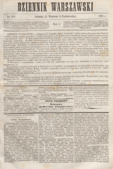 Dziennik Warszawski. R.5, nr 208 (4 października 1868) + dod.