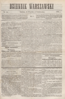 Dziennik Warszawski. R.5, nr 214 (11 października 1868)