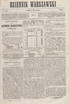 Dziennik Warszawski. R.5, nr 270 (18 grudnia 1868) + dod