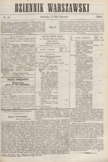 Dziennik Warszawski. R.6, nr 10 (24 stycznia 1869)