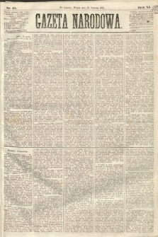 Gazeta Narodowa. 1872, nr 21