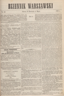 Dziennik Warszawski. R.6, nr 87 (1 maja 1869) + dod