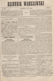 Dziennik Warszawski. R.6, nr 156 (29 lipca 1869)