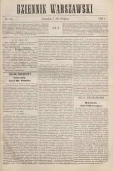 Dziennik Warszawski. R.6, nr 173 (19 sierpnia 1869)