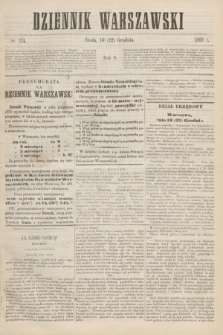Dziennik Warszawski. R.6, nr 274 (22 grudnia 1869) + dod.