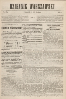 Dziennik Warszawski. R.6, nr 275 (23 grudnia 1869) + dod.