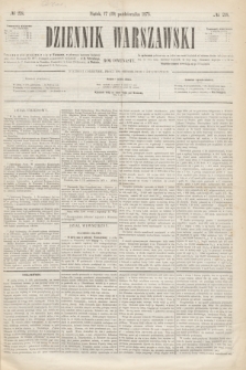 Dziennik Warszawski. R.12, № 218 (29 października 1875)