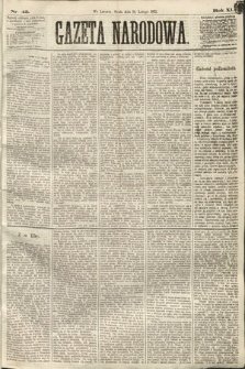 Gazeta Narodowa. 1872, nr 43