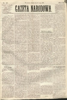 Gazeta Narodowa. 1872, nr 47