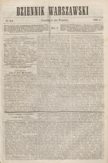 Dziennik Warszawski. R.3, № 206 (20 września 1866)