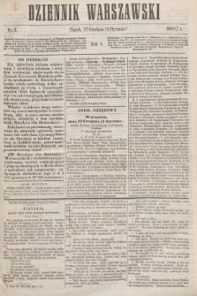 Dziennik Warszawski. R.4, nr 3 (4 stycznia 1867)