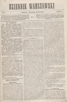Dziennik Warszawski. R.4, nr 7 (10 stycznia 1867)
