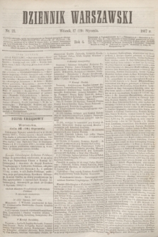 Dziennik Warszawski. R.4, nr 23 (29 stycznia 1867)
