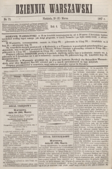 Dziennik Warszawski. R.4, nr 73 (31 marca 1867)