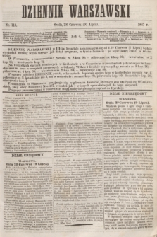 Dziennik Warszawski. R.4, nr 149 (10 lipca 1867) + dod.