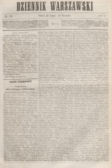 Dziennik Warszawski. R.4, nr 174 (10 sierpnia 1867)