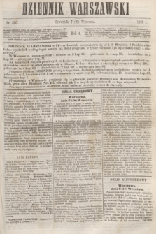 Dziennik Warszawski. R.4, nr 205 (19 września 1867) + dod.