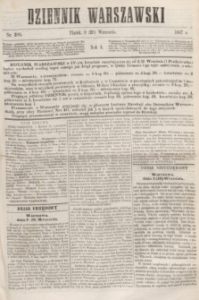 Dziennik Warszawski. R.4, nr 206 (20 września 1867)
