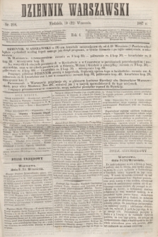 Dziennik Warszawski. R.4, nr 208 (22 września 1867)