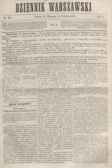 Dziennik Warszawski. R.4, nr 219 (5 października 1867)