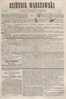 Dziennik Warszawski. R.4, nr 223 (10 października 1867)