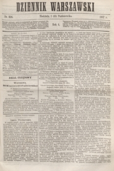 Dziennik Warszawski. R.4, nr 226 (13 października 1867)