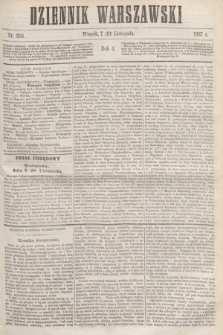 Dziennik Warszawski. R.4, nr 256 (19 listopada 1867)