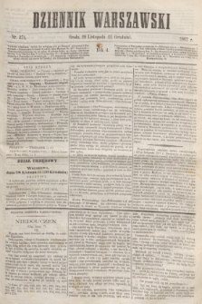 Dziennik Warszawski. R.4, nr 274 (11 grudnia 1867) + dod.