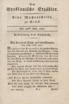 Der Breslauische Erzähler : eine Wochenschrift. Jg.8, Stück 30 (25 Juli 1807) + wkładka