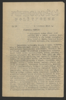 Wiadomości Polityczne. [R.3], nr 98 (1 września 1942)