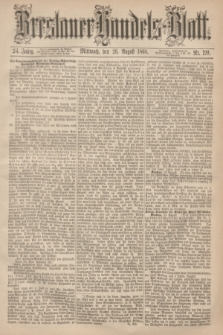 Breslauer Handels-Blatt. Jg.24, Nr. 199 (26 August 1868)