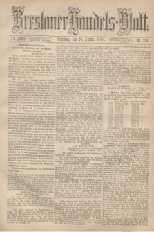 Breslauer Handels-Blatt. Jg.24, Nr. 246 (20 October 1868)