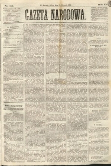 Gazeta Narodowa. 1872, nr 114