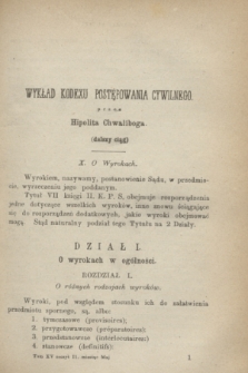 Przegląd Sądowy : pismo popularno-naukowe poświęcone teoryi i praktyce prawa. T.15, zesz. 2 (maj 1872)