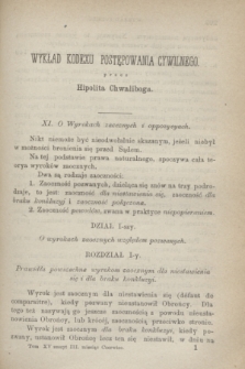 Przegląd Sądowy : pismo popularno-naukowe poświęcone teoryi i praktyce prawa. T.15, zesz. 3 (czerwiec 1872)