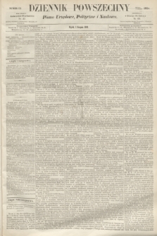 Dziennik Powszechny : Pismo Urzędowe, Polityczne i Naukowe. 1862, nr 172 (1 sierpnia)