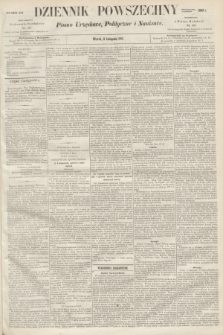 Dziennik Powszechny : Pismo Urzędowe, Polityczne i Naukowe. 1862, nr 254 (11 listopada)