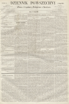 Dziennik Powszechny : Pismo Urzędowe, Polityczne i Naukowe. 1863, numer 42 (21 lutego)