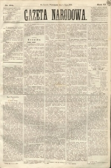 Gazeta Narodowa. 1872, nr 184