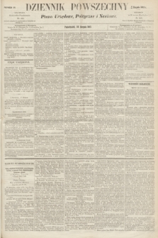 Dziennik Powszechny : Pismo Urzędowe, Polityczne i Naukowe. 1863, nr 191 (24 sierpnia)