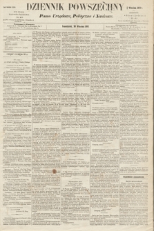 Dziennik Powszechny : Pismo Urzędowe, Polityczne i Naukowe. 1863, nr 220 (28 września)