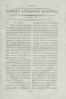 Gazeta Literacka Wilenska. [R.1], [Cz.1], nr 7 (17 lutego 1806)