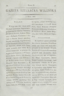 Gazeta Literacka Wilenska. [R.1], [Cz.1], nr 9 (3 marca 1806)