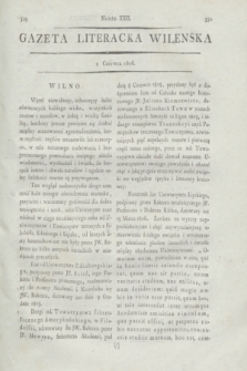 Gazeta Literacka Wilenska. [R.1], [Cz.1], nr 22 (2 czerwca 1806)