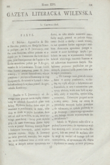Gazeta Literacka Wilenska. [R.1], [Cz.1], nr 26 (30 czerwca 1806)
